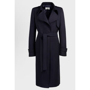 NWT Women's SUISTUDIO Navy Trench Coat Size 2/M